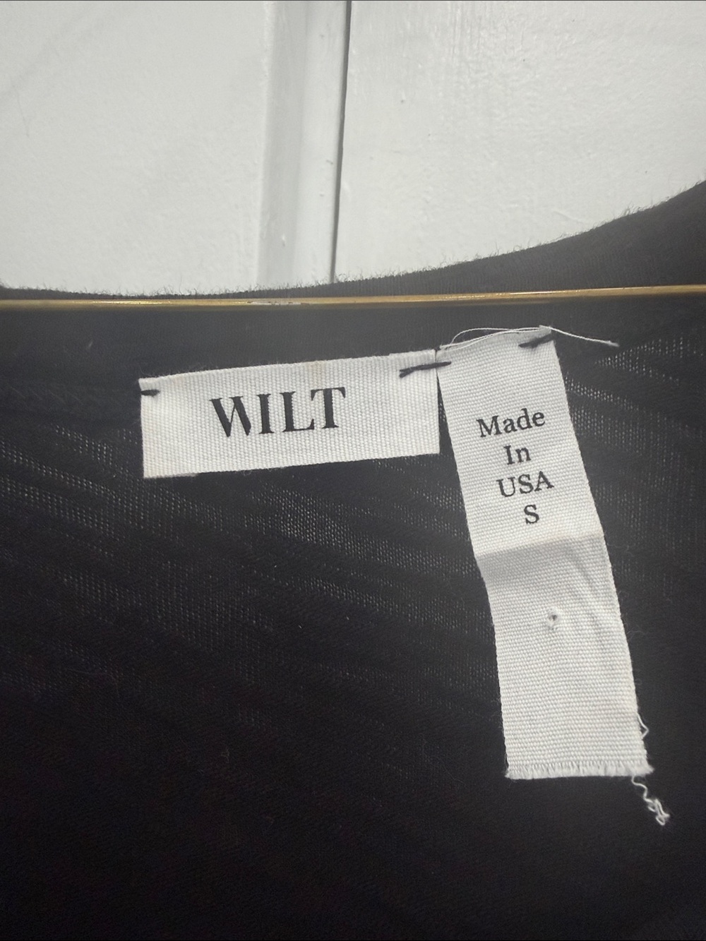 Wilt Black Short Sleeve Crew Tee